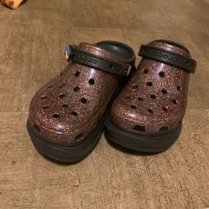 Pride platform crocs